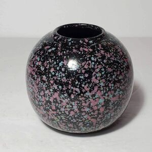 Small Speckled Vase Round 3.75"